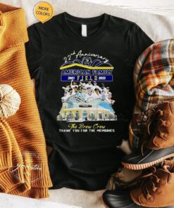 22th anniversary 2001 2023 American family field the Brew Crew thank you for the memories shirts