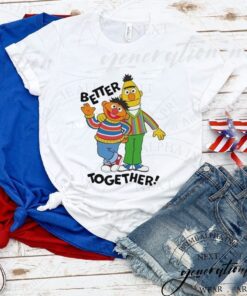 Bert and ernie better together kids T-shirts