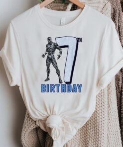 Black Panther Birthday T-Shirt Marvel 7th Birthday Shirts