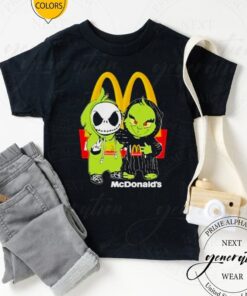 Jack Skellington and Grinch McDonalds friends shirt