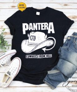 Pantera Cowboys From Hell T-Shirt Cowboys Hat Vintage Shirt