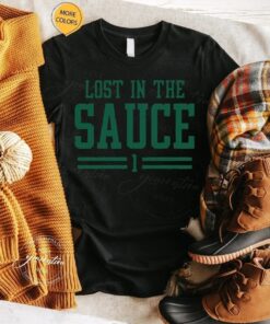 Sauce Gardner T-Shirt Lost In The Sauce Football Sports TShirts
