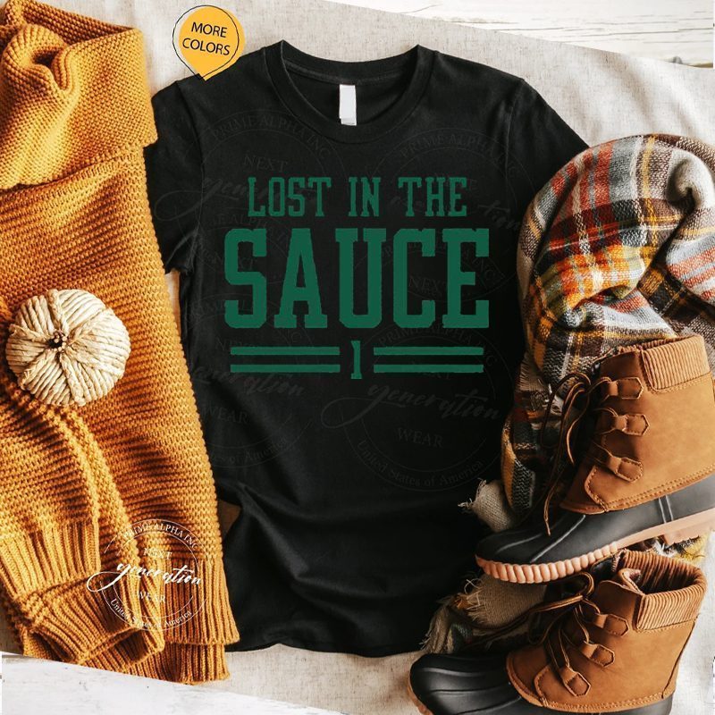 Sauce Gardner T-Shirt Lost In The Sauce Football Sports TShirts