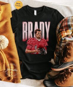 Tom Brady Tampa Bay Buccaneers Statistics Bold Signature Shirts
