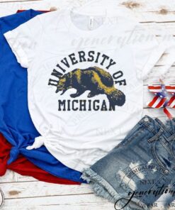 University of Michigan wolverines tshirt