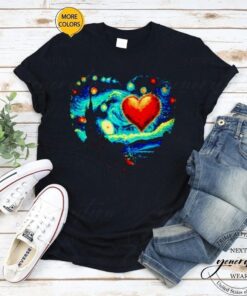 Valentine van gogh starry night shirt