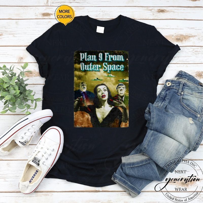 Women Vampira Plan 9 From Outer Space tshirts