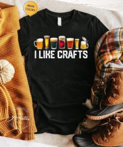 Womens Beer T-Shirt I Like Craft Beer Microbrew Hops Funny TShirt