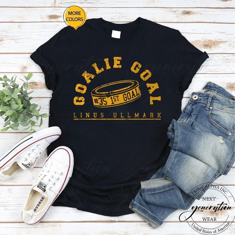 linus ullmark goalie goal tshirts