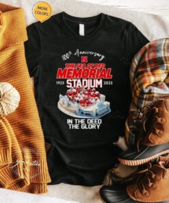 100th Anniversary Nebraska Cornhuskers The Sea Of Red Memorial Stadium 1923 2023 In The Deed The Glory TShirt