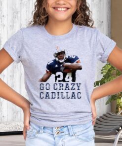 #24 Go Crazy Cadillac Auburn Tigers T-Shirts