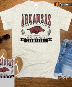 Arkansas Razorbacks 2023 Men’s Indoor Track & Field National Champions tee-shirt