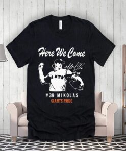Here We Come #39 Mikolas Giants Pride Signature Tee-Shirts