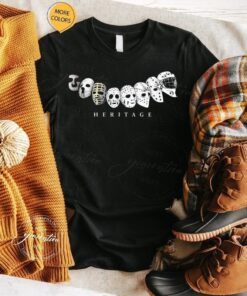 Hockey Goalie T-Shirt Evolution Vintage To Modern Masks T-Shirts