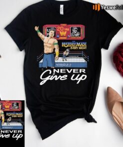 John Cena 20 Years Never Give Up TeeShirts