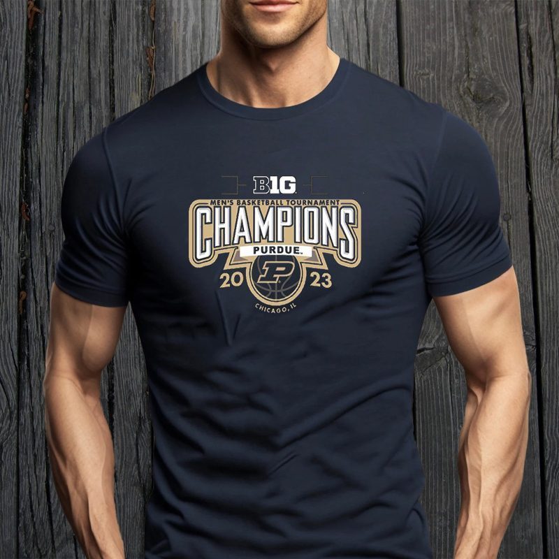Purdue Boilermakers 2023 Big Ten Men’s Basketball Conference Tournament Champions Locker Room Shirt Purdue Boilermakers 2023 Big Ten Men’s Basketball Conference Tournament Champions Locker Room Shirt