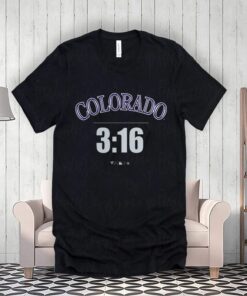 Steve Austin Black Colorado Rockies 3-16 Shirt