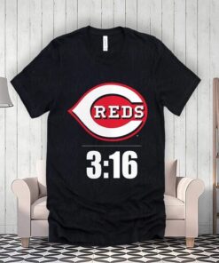 Stone Cold Steve Austin Black Cincinnati Reds 3-16 Shirt