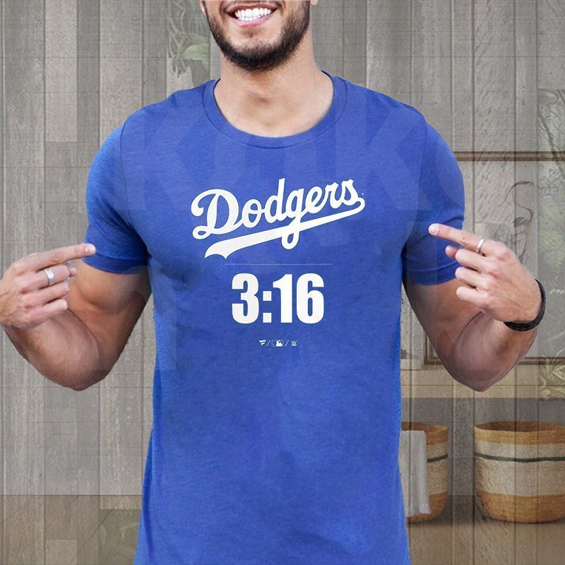 LA Dodgers Tank Top or T-shirt in Royal Blue Color With Design 