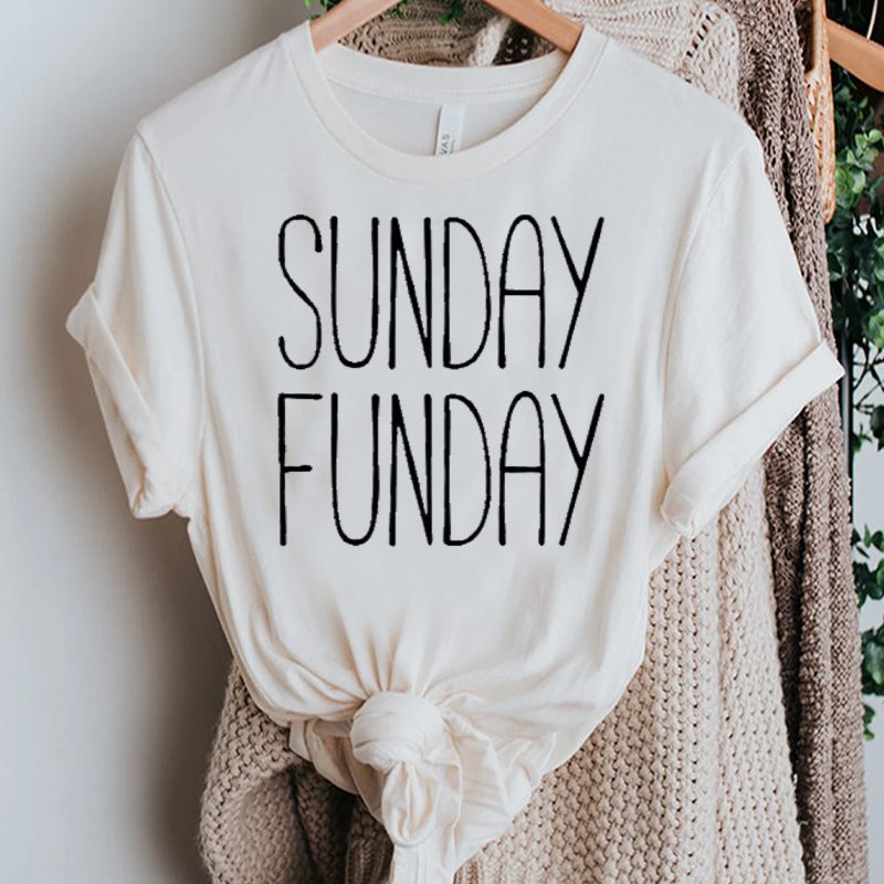 Sunday Funday T-Shirt Sunday Funday Relax Chill Weekend Tee Shirt