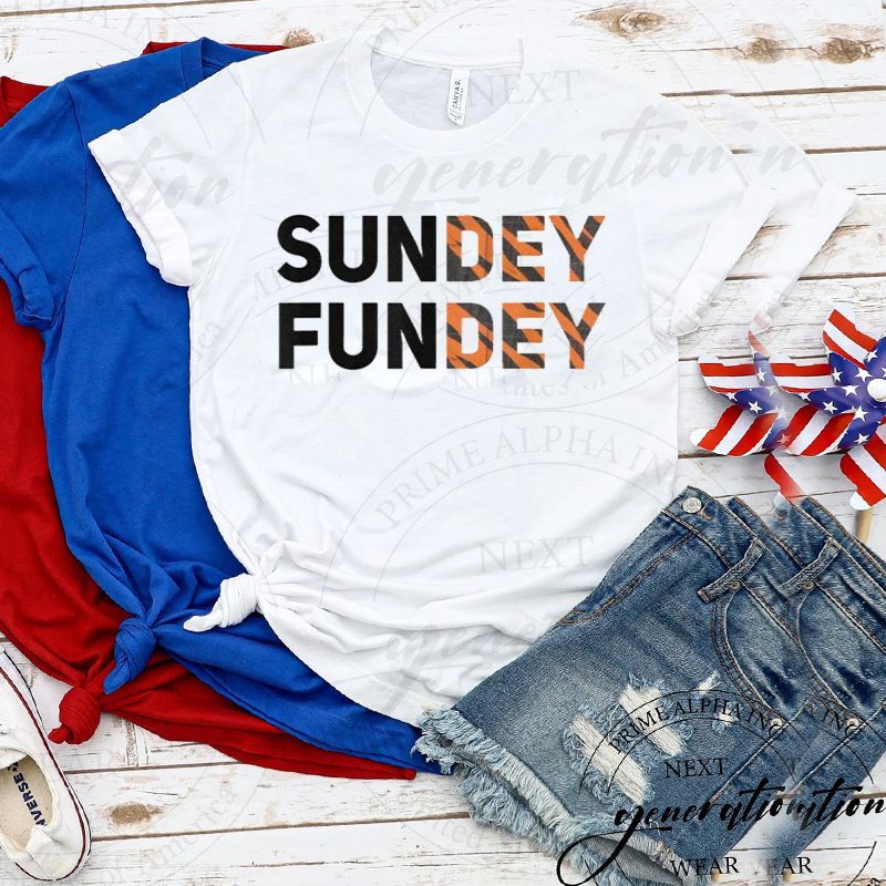 Sunday Funday T-Shirt Sundey Fundey Funny Saying TShirt