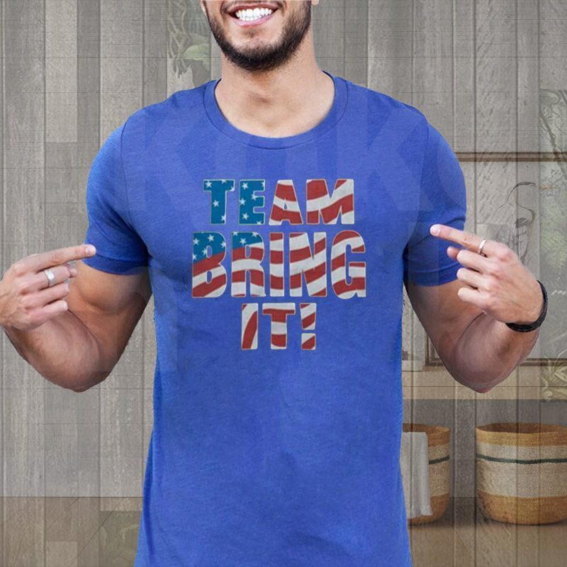 The Rock Team Bring It Stars and Stripes Tri-Blend Shirt The Rock Team Bring It Stars and Stripes Tri-Blend Shirt