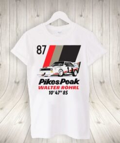 Walter Rohrl Pikes Peak 87 Gran Turismo tshirts