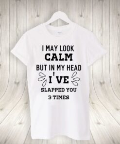 i may look calm but in my head I’ve slapped you 3 time shirts