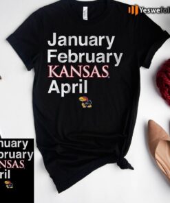 kansas basketball january february kansas april shirt