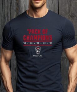 nc state wrestling 2023 pack of champions shirt