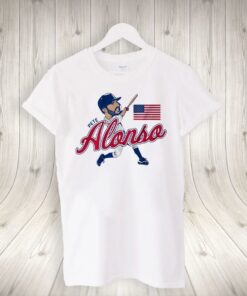 pete alonso united states caricature t-shirts