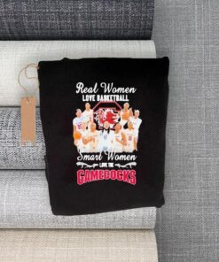 real women love basketball smart women love the gamecocks women’s shirt