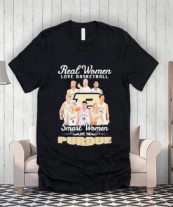 real women love basketball smart women love the purdue boilermakers 2023 tee-shirts