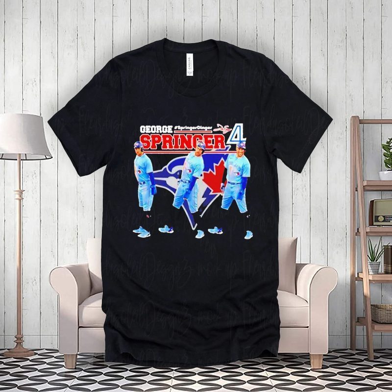 toronto blue jays george springer 4 signature tee-shirts