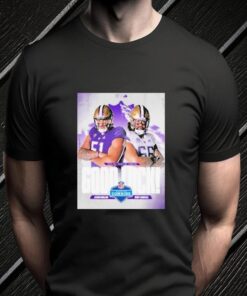 washington huskies jaxson kirkland and henry bainivalu 2023 NFL scouting combine good luck shirts