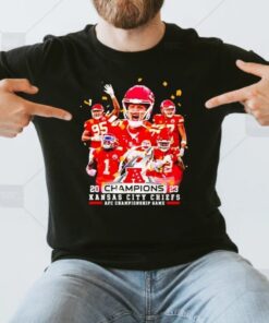 2023 Champions Team Kansas City Chiefs AFC Championship Game Shirts