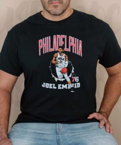 76ers joel embiid bustin’ through shirt