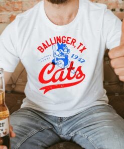 Ballinger Cats Baseball est 1947 t-shirts