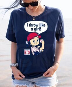 Baseball Hall of Fame I Throw Like A Girl Royal T-Shirts