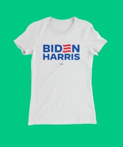 Biden Harris 2024 Fitted White T-Shirt