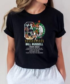 Bill Russell 1934 2022 Boston Celtics Thank You For The Memories signature shirt