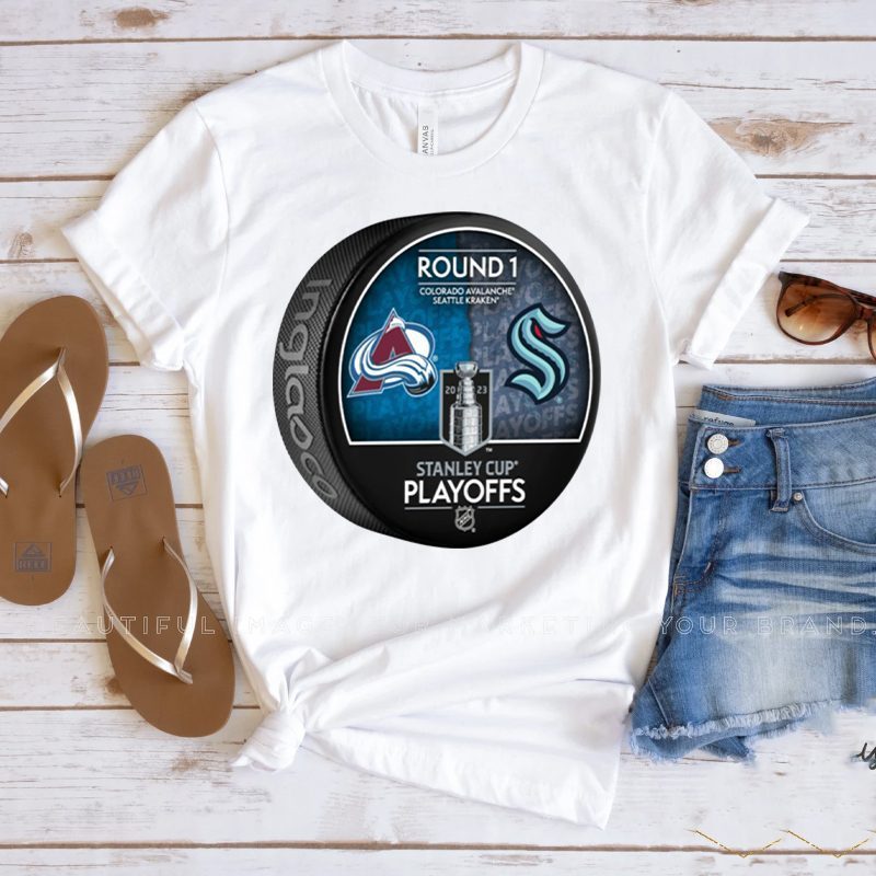 Colorado Avalanche Vs Seattle Kraken 2023 Stanley Cup Playoffs Matchup t shirt