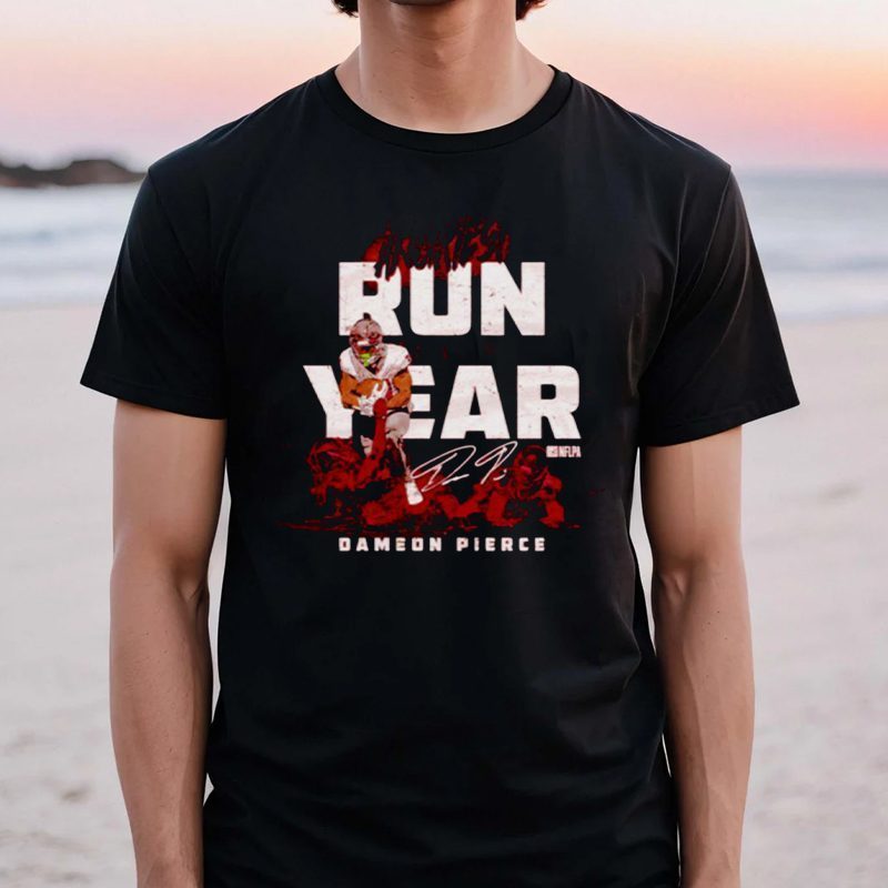 Dameon Pierce Houston Angriest run of the year signature tshirt