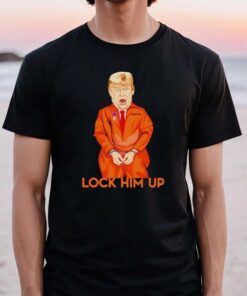 Donald Trump lock him up orange tshirt