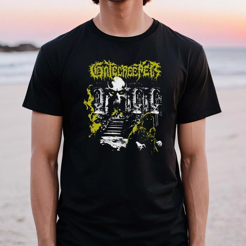 Fan Art Gatecreeper Death Metal Yellow Design t-shirts