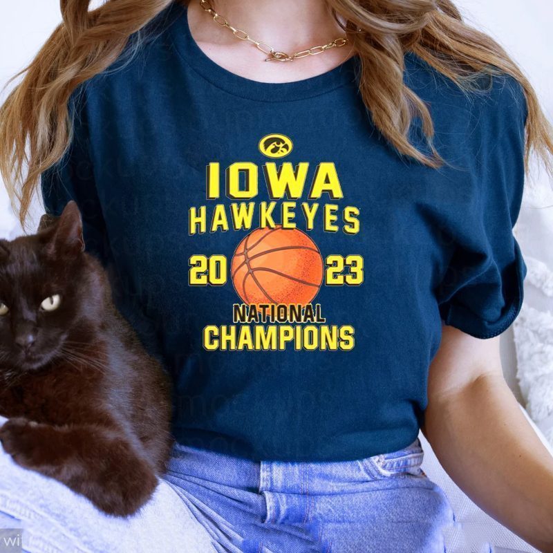 Iowa Hawkeyes 2023 Basketball National champions retro tshirt