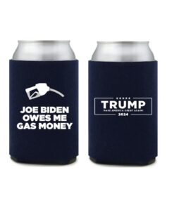 Joe Biden Owes Me Gas Money Navy Beverage Cooler