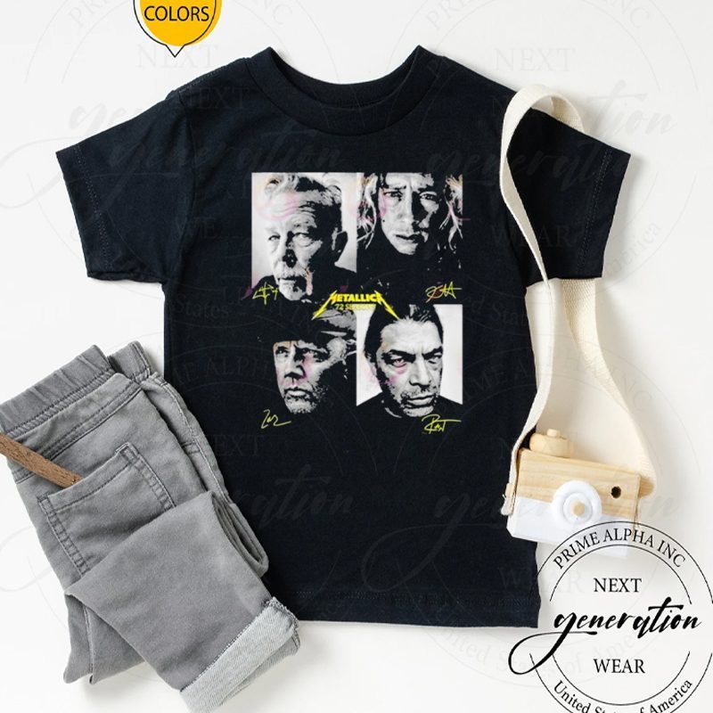 Metallica 72 Seasons Four Members Signature Shirt