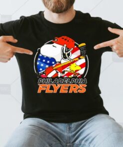 Philadelphia Flyers Ice Hockey Snoopy And Woodstock NHL t shirt