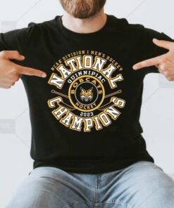 Quinnipiac Bobcats 2023 Ncaa Men’s Ice Hockey National Champions Top Rung T-Shirts